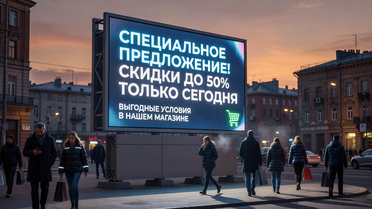 Светодиодный экран для улицы: как выбрать надежное решение для наружной установки